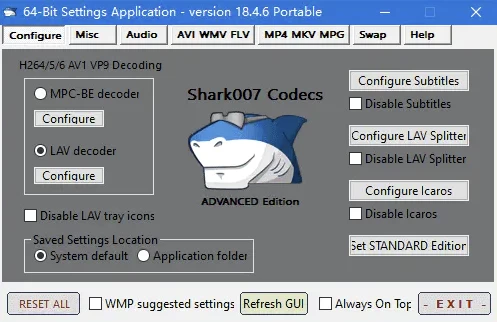 Shark007 Codecs 多媒体编解码器优质套件 v20.0.2 绿色版-夸夸源码站